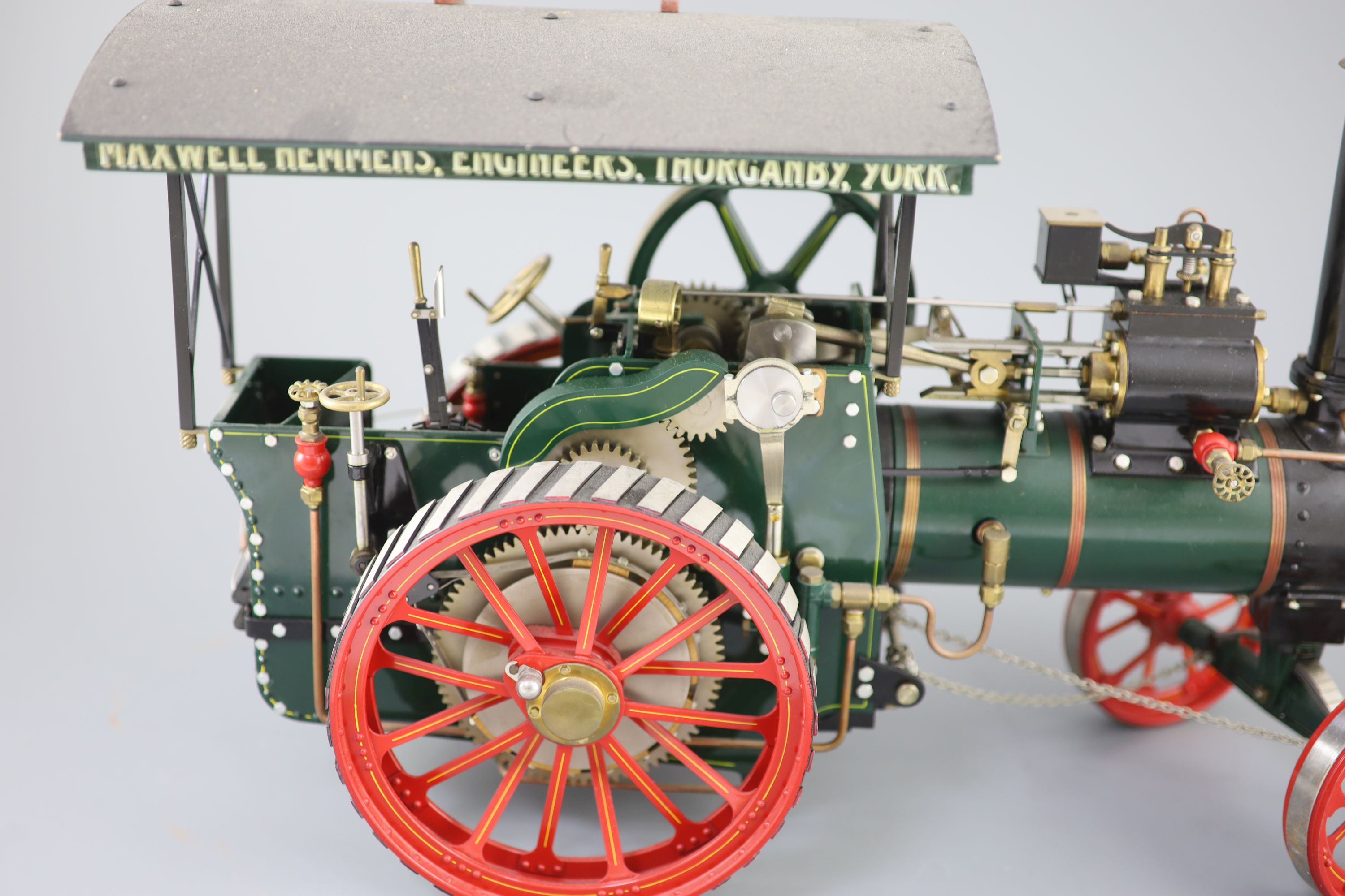 A Maxwell Hemmens Precision Steam Models agricultural traction engine,